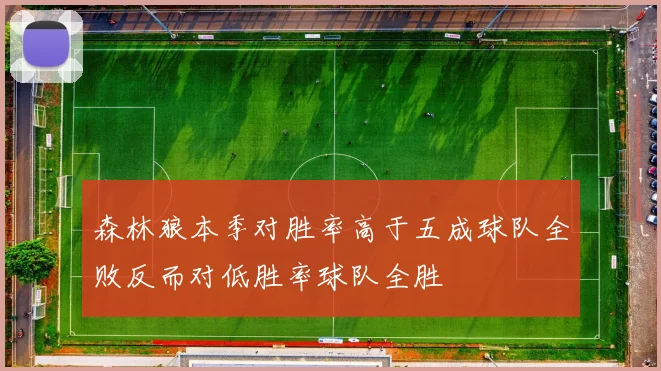 森林狼本季对胜率高于五成球队全败反而对低胜率球队全胜